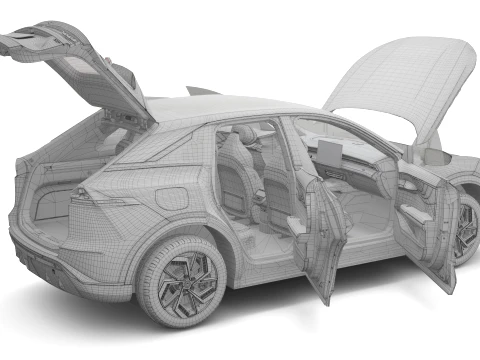 2026 Deepal S07 with Interior 3D Model