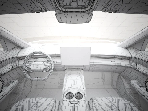 2026 Deepal S07 with Interior 3D Model