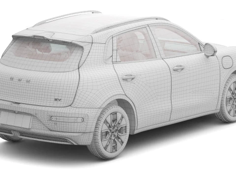 2026 GWM Ora 5 EV With Interior 3D Model