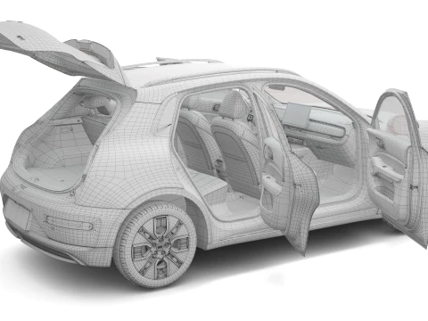 2026 GWM Ora 5 EV With Interior 3D Model