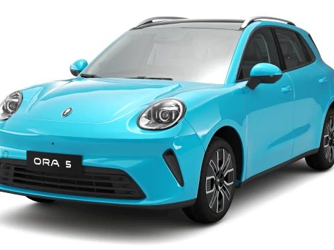 2026 GWM Ora 5 HEV met interieur 3D Model