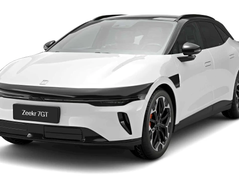 2026 Zeekr 7GT com interior Modelo 3D
