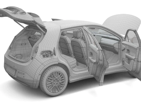 2026 Nio Firefly with Interior 3D Model