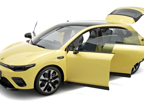 2026 Leapmotor B05 with Interior 3D Model
