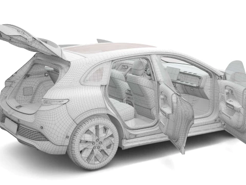 2026 Leapmotor B05 with Interior 3D Model