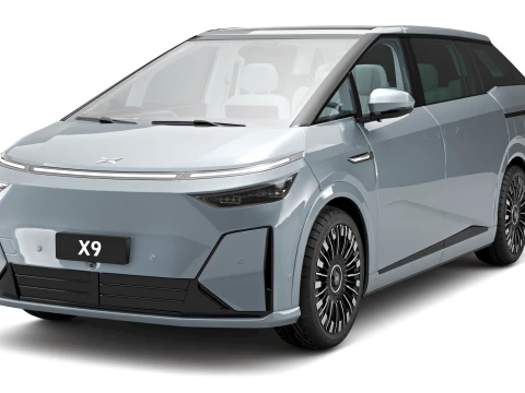 2026 Xpeng X9 İ&ccedil; Mekan ile 3D Model