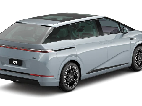 2026 Xpeng X9 with Interior 3D Model