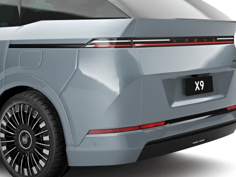 2026 Xpeng X9 with Interior 3D Model