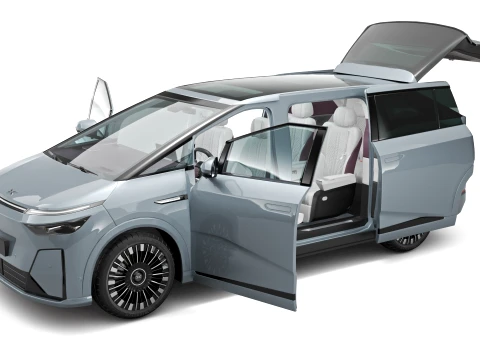 2026 Xpeng X9 with Interior 3D Model