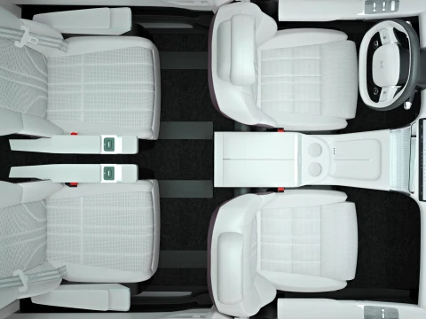 2026 Xpeng X9 with Interior 3D Model