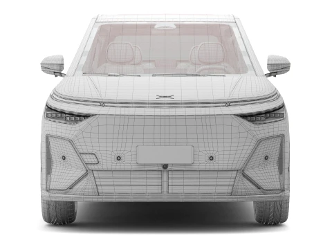 2026 Xpeng X9 with Interior 3D Model