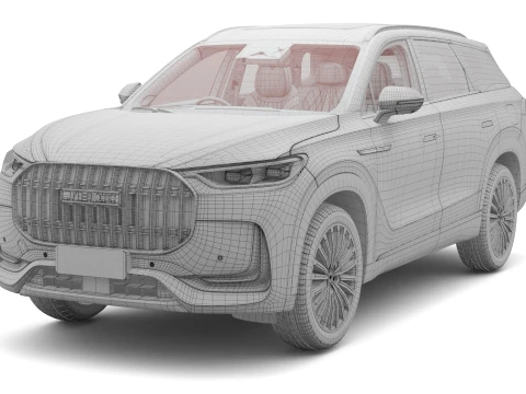 2026 JAECOO 8 SHS-P with Interior Two Style Rim 3D Model
