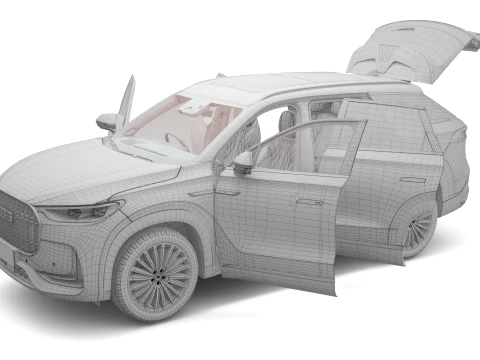 2026 JAECOO 8 SHS-P with Interior Two Style Rim 3D Model