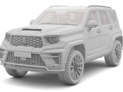 2026 GWM Tank 700 with Interior 3D Model