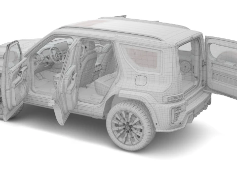 2026 GWM Tank 700 with Interior 3D Model