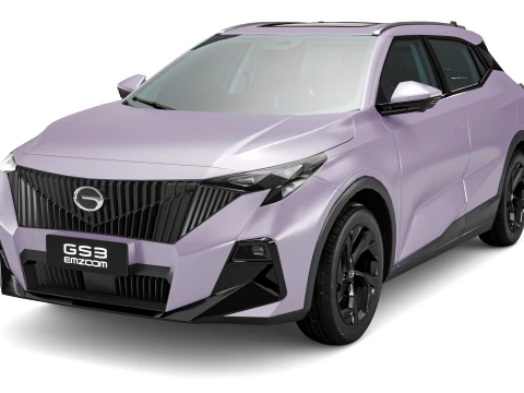 2024 GAC GS3 Emzoom With Interior 3D Model