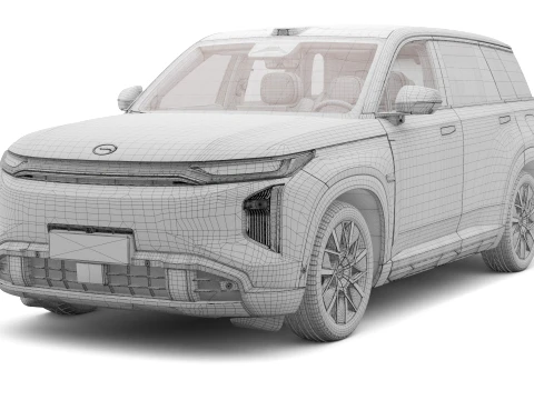2026 GAC GS7 S7 PHEV with Interior 3D Model