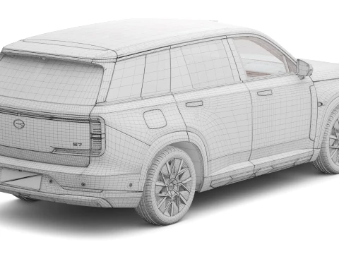 2026 GAC GS7 S7 PHEV with Interior 3D Model