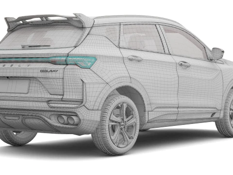 2027 Geely Coolray with Interior 3D Model