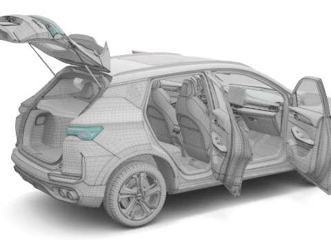 2027 Geely Coolray with Interior 3D Model