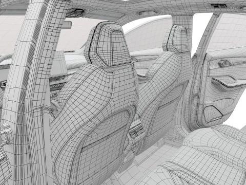 2027 Geely Coolray with Interior 3D Model