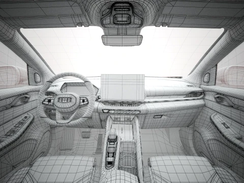 2027 Geely Coolray with Interior 3D Model