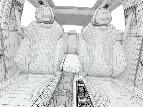 2027 Geely Coolray with Interior 3D Model