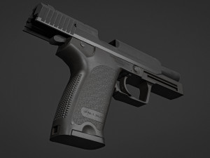 HK USP 45ACP 3D मॉडल