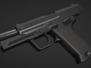 HK USP 45ACP 3D Model