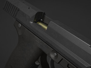 HK USP 45ACP 3D मॉडल