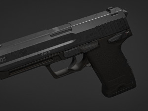 HK USP 45ACP 3D मॉडल