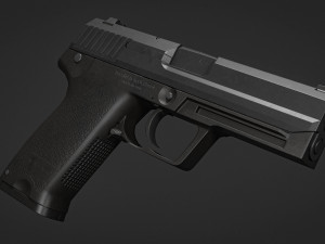 HK USP 45ACP 3D मॉडल
