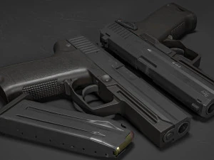 HK USP 45ACP 3D Model