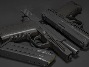 HK USP 45ACP 3D Model