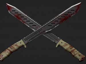 弯刀 3D 模型