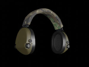 Tactical headphones 3D Model