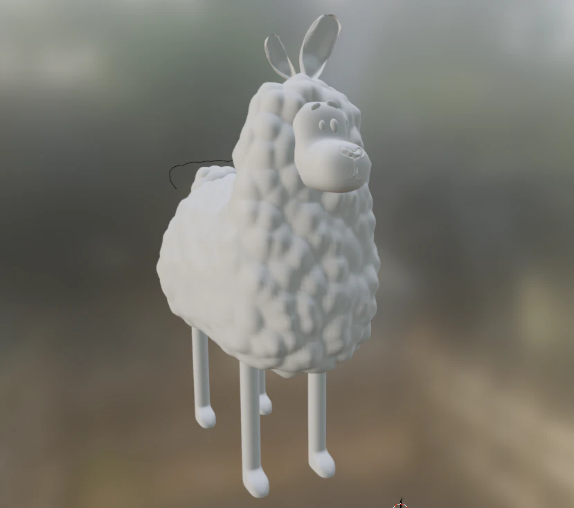 Sheep-here 3D Model .c4d .max .obj .3ds .fbx .stl .blend 
