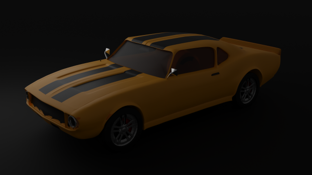 Chevrolet Camaro SS 1969 3D 모델 .c4d .max .obj .3ds .fbx .stl .blend 