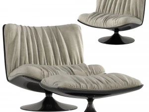 Lounge Chair and Ottoman 3D Model