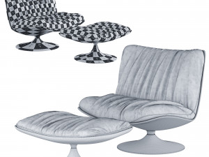 Lounge Chair and Ottoman 3D मॉडल