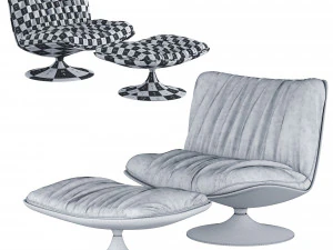 Lounge Chair and Ottoman 3D Model