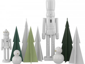 크리스마스 장식-002 3D 모델