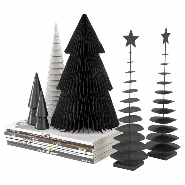 Christmas decorative-001 Model 3D .c4d .max .obj .3ds .fbx .stl .blend 