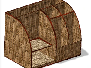 Pen Stand Desk Organiser 3D Model