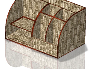 Pen Stand Desk Organiser 3D Model