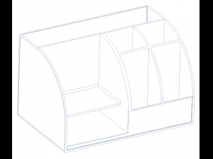 Pen Stand Desk Organiser Modelo 3D