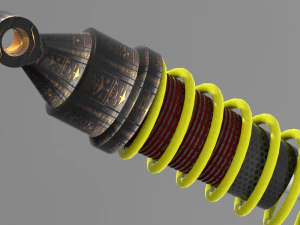 Amortecedor absorvente de choque como funcionam os choques novos choques revis&atilde;o da impressora 3d impress&atilde;o 3d Modelo 3D