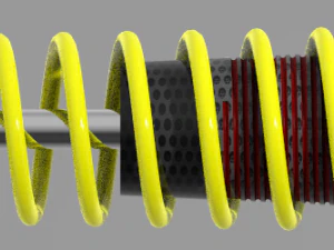 Amortecedor absorvente de choque como funcionam os choques novos choques revis&atilde;o da impressora 3d impress&atilde;o 3d Modelo 3D