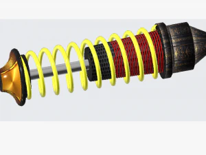 Amortecedor absorvente de choque como funcionam os choques novos choques revis&atilde;o da impressora 3d impress&atilde;o 3d Modelo 3D