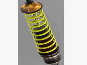 Amortecedor absorvente de choque como funcionam os choques novos choques revis&atilde;o da impressora 3d impress&atilde;o 3d Modelo 3D